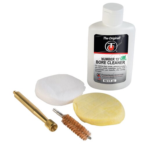 Basic Muzzleloading Cleaning Kit, Contains: 50 Cal Extended Super Jag, 50 Cal Bore Brush, Cleaning Patches, Seasoning Patches, 4 oz. Bottle NO. 13 Bore Cleaner